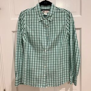J. Crew x Thomas Mason Gingham Plaid Shirt Size 6